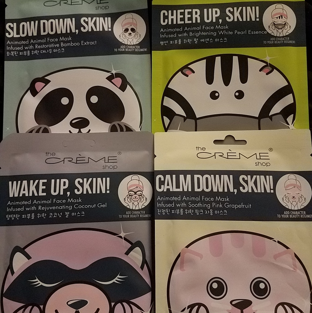 The crème shop infused paper masks